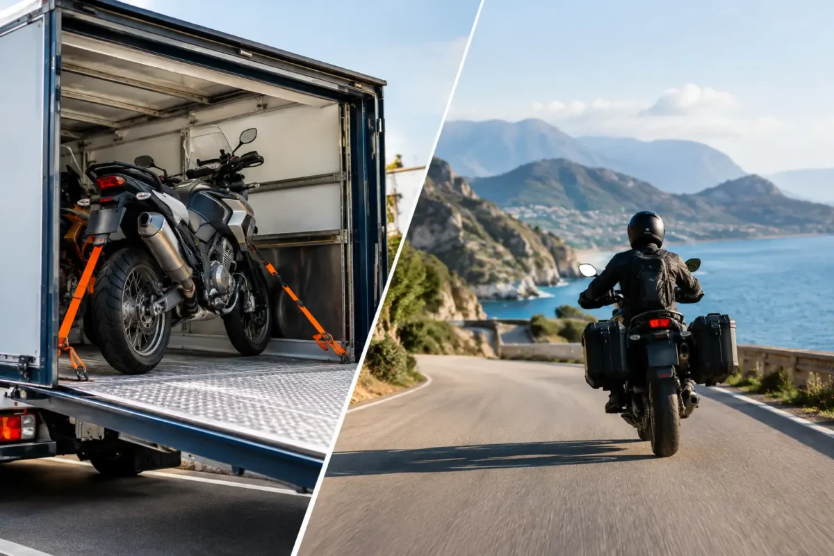 Motorcycle Transport Versus Riding Abroad
